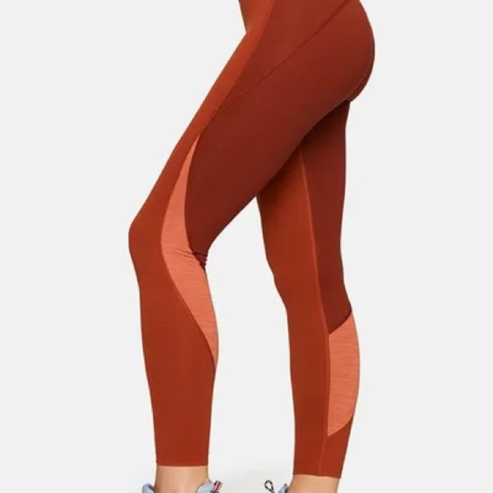 Outdoor Voices Orange & Red Multicolor Leggings